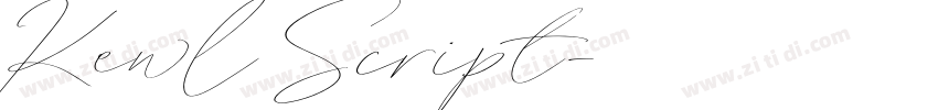Kewl Script字体转换